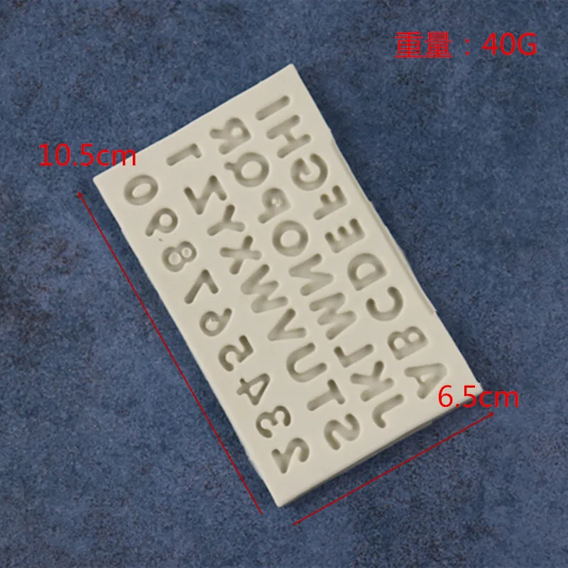 New Capital Letters With Numbers Fondant Cake Silicone Touch Chocolate Mold DIY Baking Decoration A1621 | Дом и сад