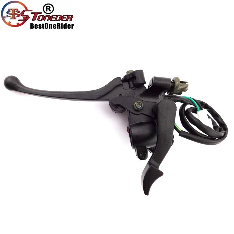 STONEDER 7/8'' Double Handle Brake Lever Thumb Throttle For Chinese ATV Quad 50cc 70cc 90cc 110cc 125cc Kazuma Roketa | Автомобили