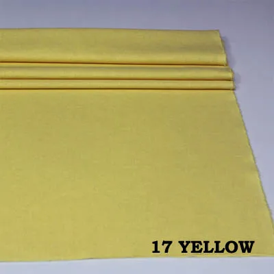 17 yellow Хлопок/лен ткани темно-красный фиолетовый оливковый зеленый коричневый верблюд сплошной цвет для DIY Декор Одежда Платье подушки ручной работы Текстиль - Цвет: 17 yellow