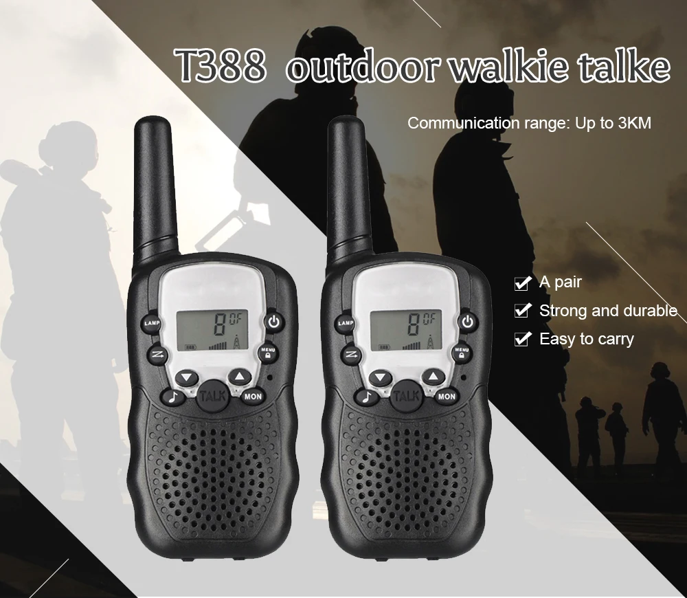 2 шт. мини игрушечная рация детская радиостанция Retevis T388 0 5 Вт PMR частоты