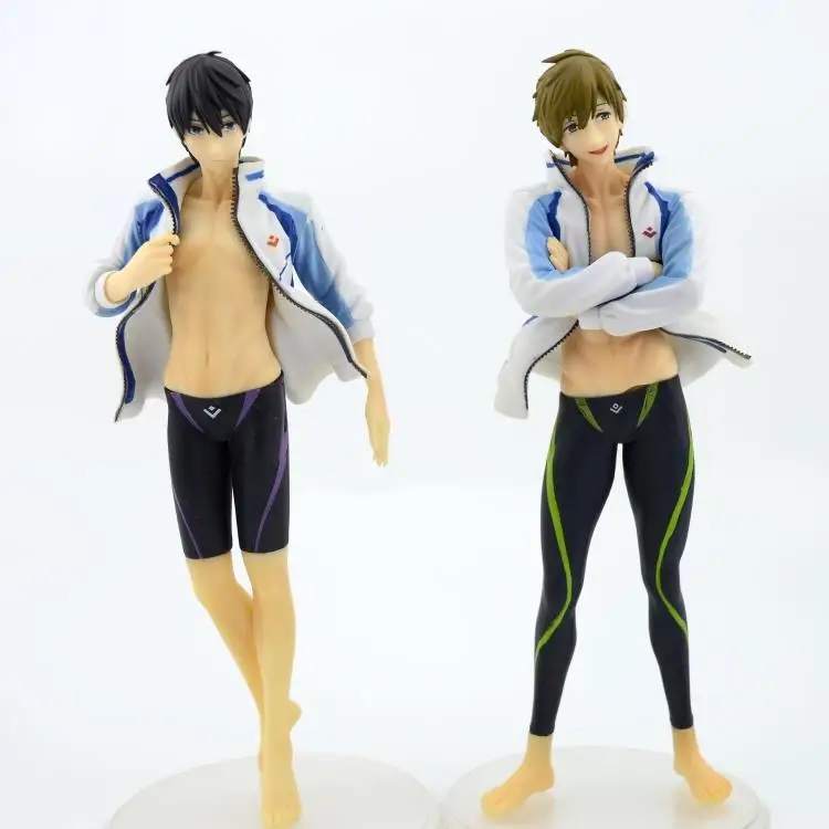 22 см аниме бесплатно! Iwatobi Swim Club Haruka Nanase Тачибана Макото 1/8 ПВХ фигурка
