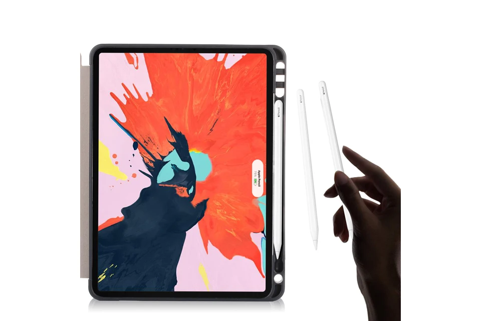 Для нового iPad Pro 1" Чехол-держатель для карандашей ультратонкий противоударный чехол-подставка из искусственной кожи для iPad Pro 11 чехол