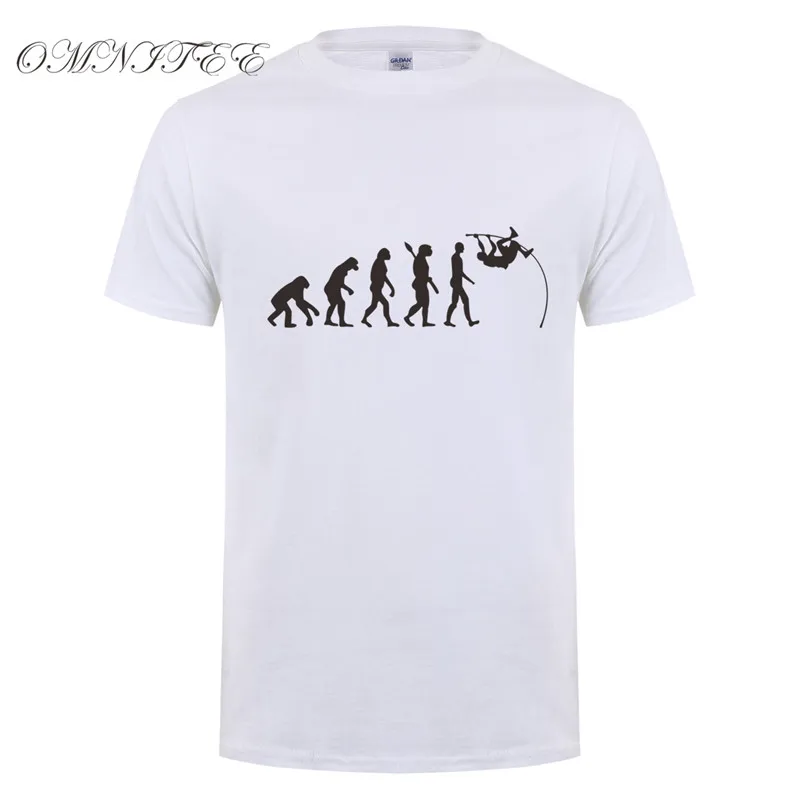 Футболка мужская с коротким рукавом хлопковая рубашка круглым вырезом эволюция