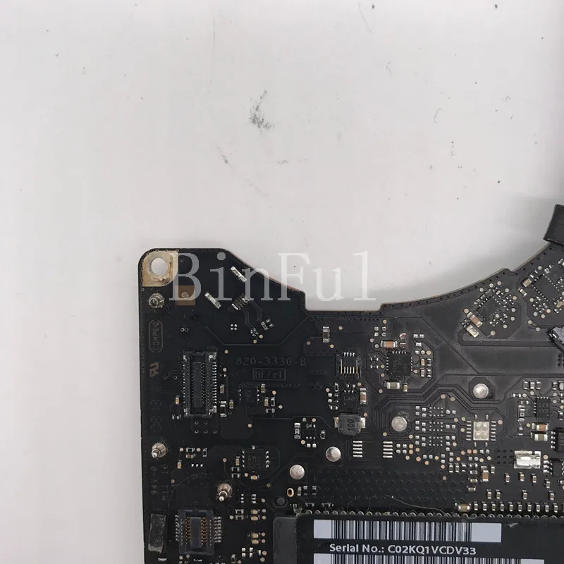 Материнская плата для ноутбука A1286 820-3330-B с SR0MP I7-3615QM CPU 2012 100% полностью