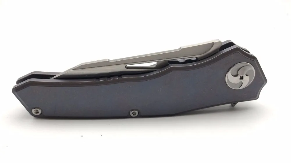 Титановый синий Maxace AIOROSU бренд M390 Тактический MRBS подшипник Походный нож
