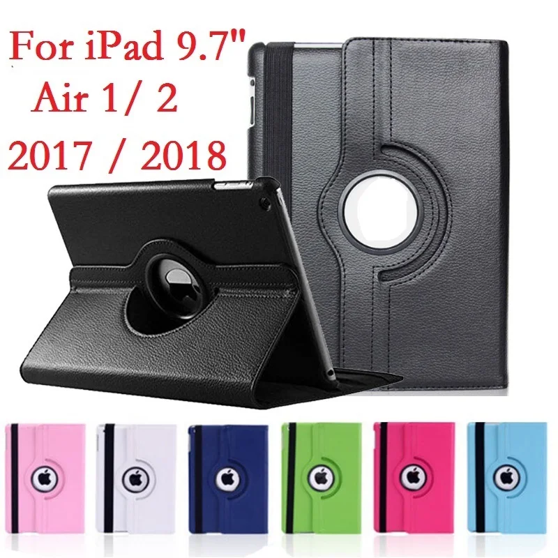 Вращающийся на 360 градусов чехол для iPad Air 1 2 2017 2018 9 7 5 го 6 поколения Чехол Smart Auto Sleep