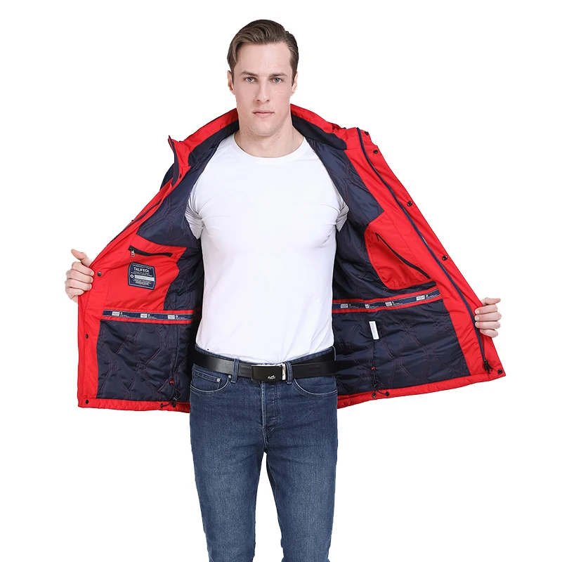 2022 Spring Men Jacket Autumn Padded Jacket Windbreaker Casual Cotton Coat Hooded Sports Windproof Jacket Trench Coat Parka Man