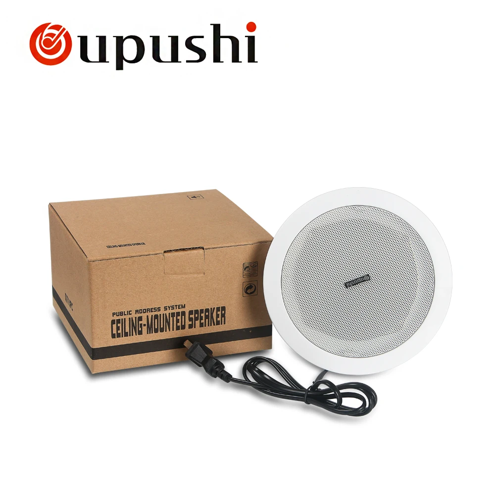 Уличный потолочный динамик OUPUSHI CE99D 4 5 дюйма 6 Вт белый для домашнего ресторана