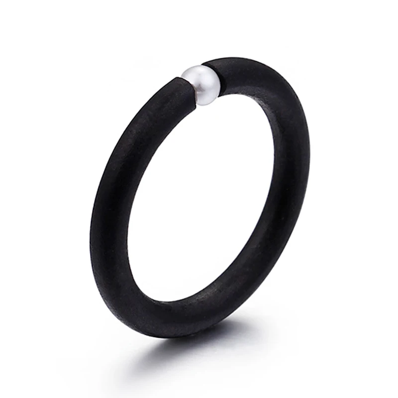 Женское кольцо из нержавеющей стали с жемчугом 3 мм|small rings for women|pearl ringrings women wedding |