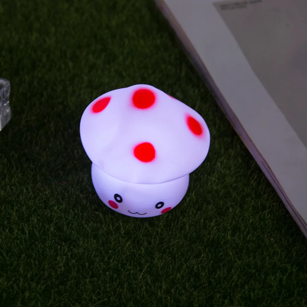 Новый 1 шт. светодиодный Ночной светильник в виде гриба Пресс отдать предпочтение