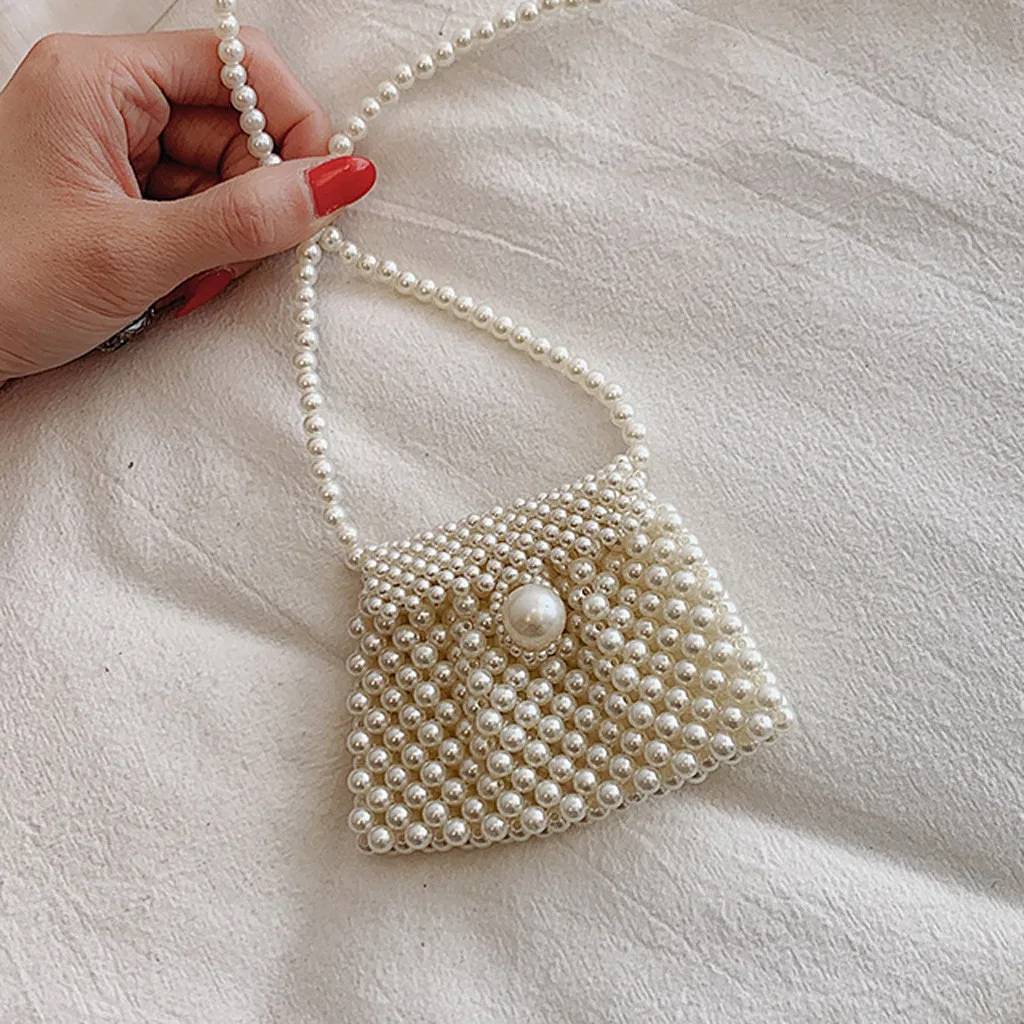 Бренд ручной жемчужные сумочки Lady beaded сумка Для женщин вечерние Винтаж сумки Ins маленькая сумка с клапаном мини сумка через плечо# N3 - Цвет: H