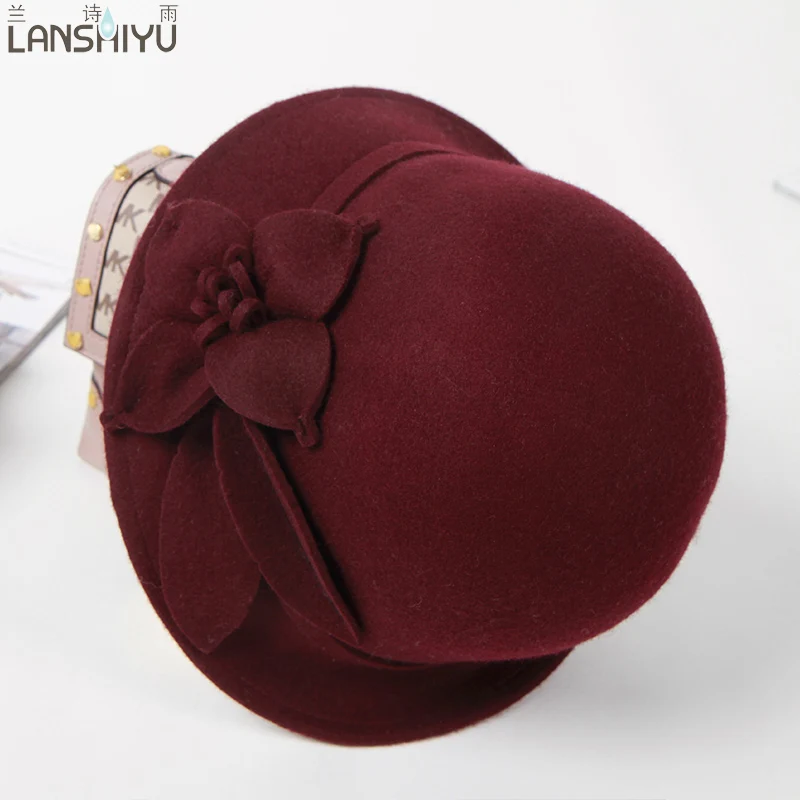 Для женщин fascinators Pillbox шерсть шапка серая зимняя Винтаж Фетр фестиваль свадьбу