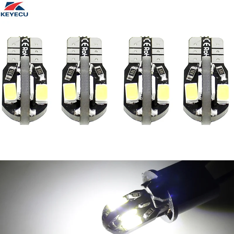 

4 шт./упаковка, Автомобильные светодиодные лампы W5W T10 8SMD 5730
