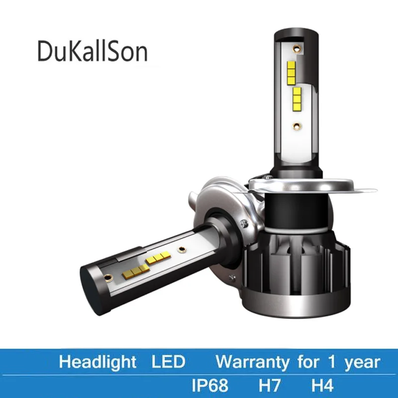 

Mini H4 LED H7 H11 H8 HB4 H1 HB4 HB3 CSP Car Headlight Bulbs No Radio Inteference Error Anti EMC FM Filter 6000K Auto 12V