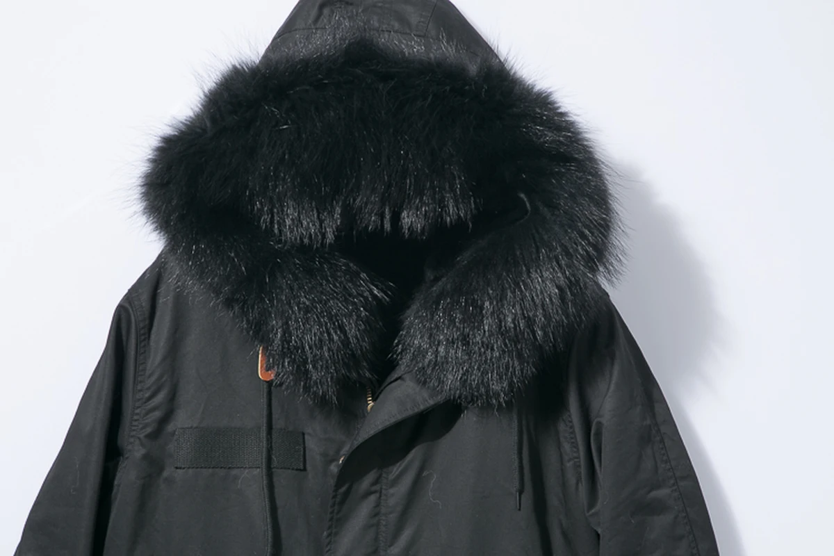 OFTBUY 2018 Новое X длинная парка зимняя куртка Для женщин Настоящее Шуба черный