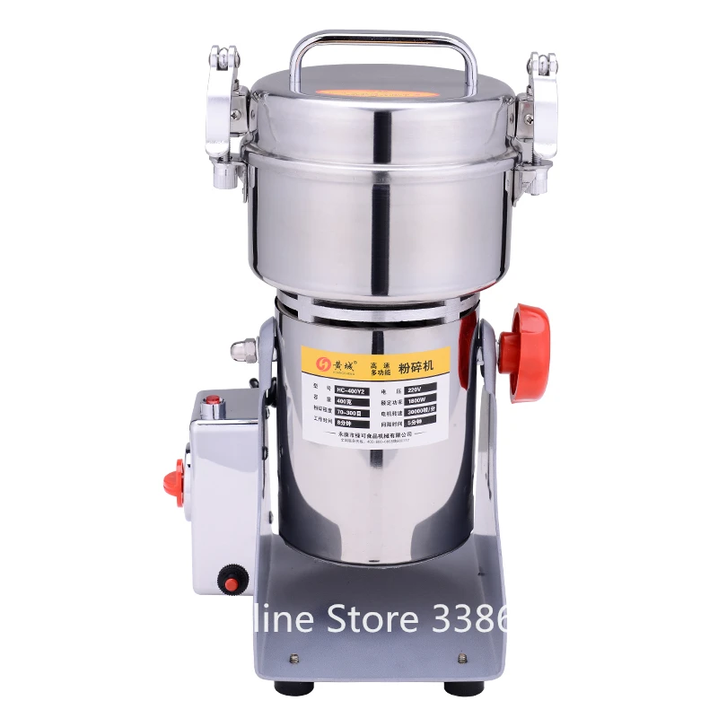 400 г китайская медицинская сухая дробилка для трав и водорослей мельница зерен