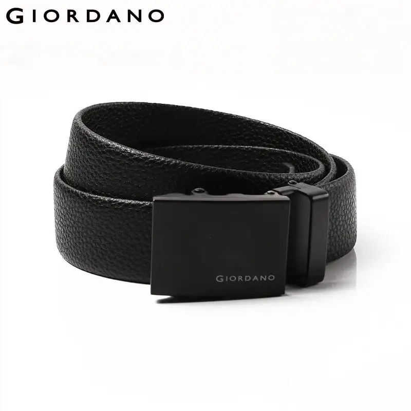 02Black Giordano 2-х слойный кожаный ремень с автоматической пряжкой,данная модель ремня имеет два варианта окраса пряжки - Цвет: 02Black