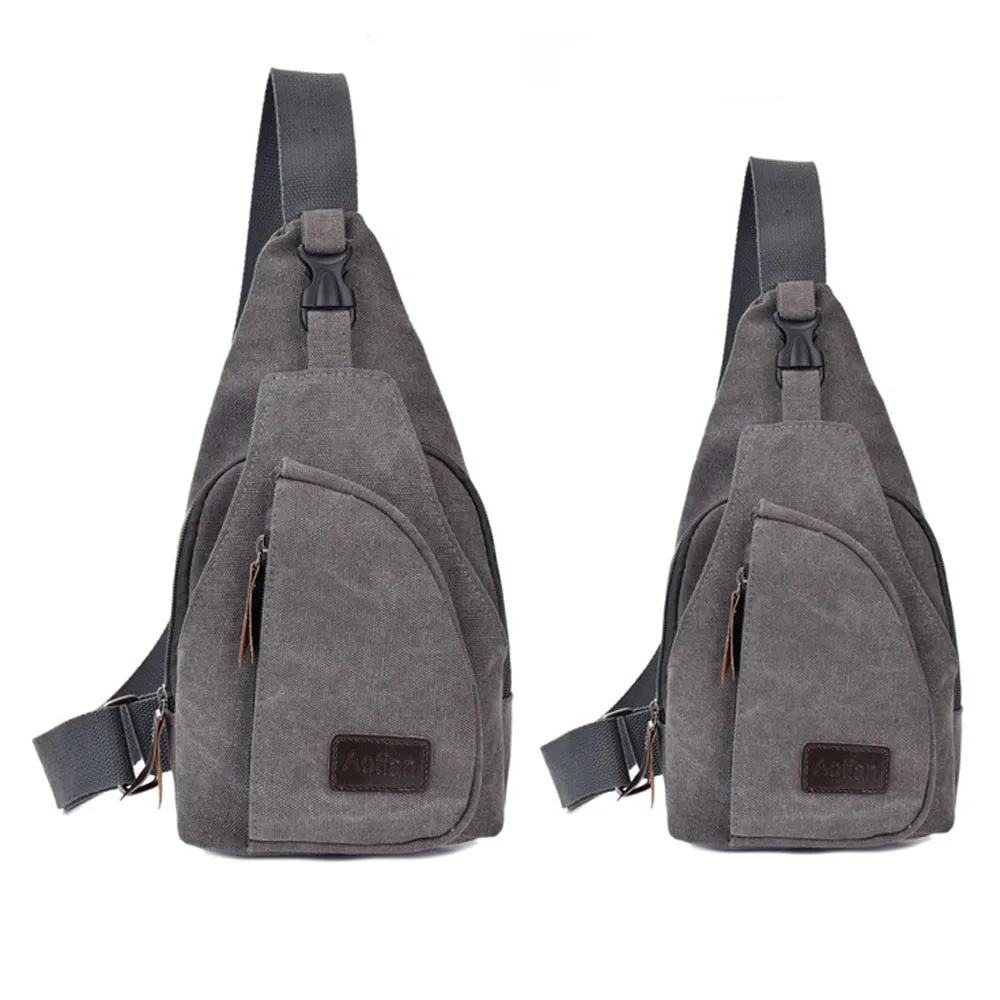 Grey Роскошный рюкзак с защитой от кражи, унисекс, USB, Повседневный, брезентовый, несбалансированный рюкзак, Кроссбоди, слинг, сумка на плечо, mochilas HW - Цвет: Grey