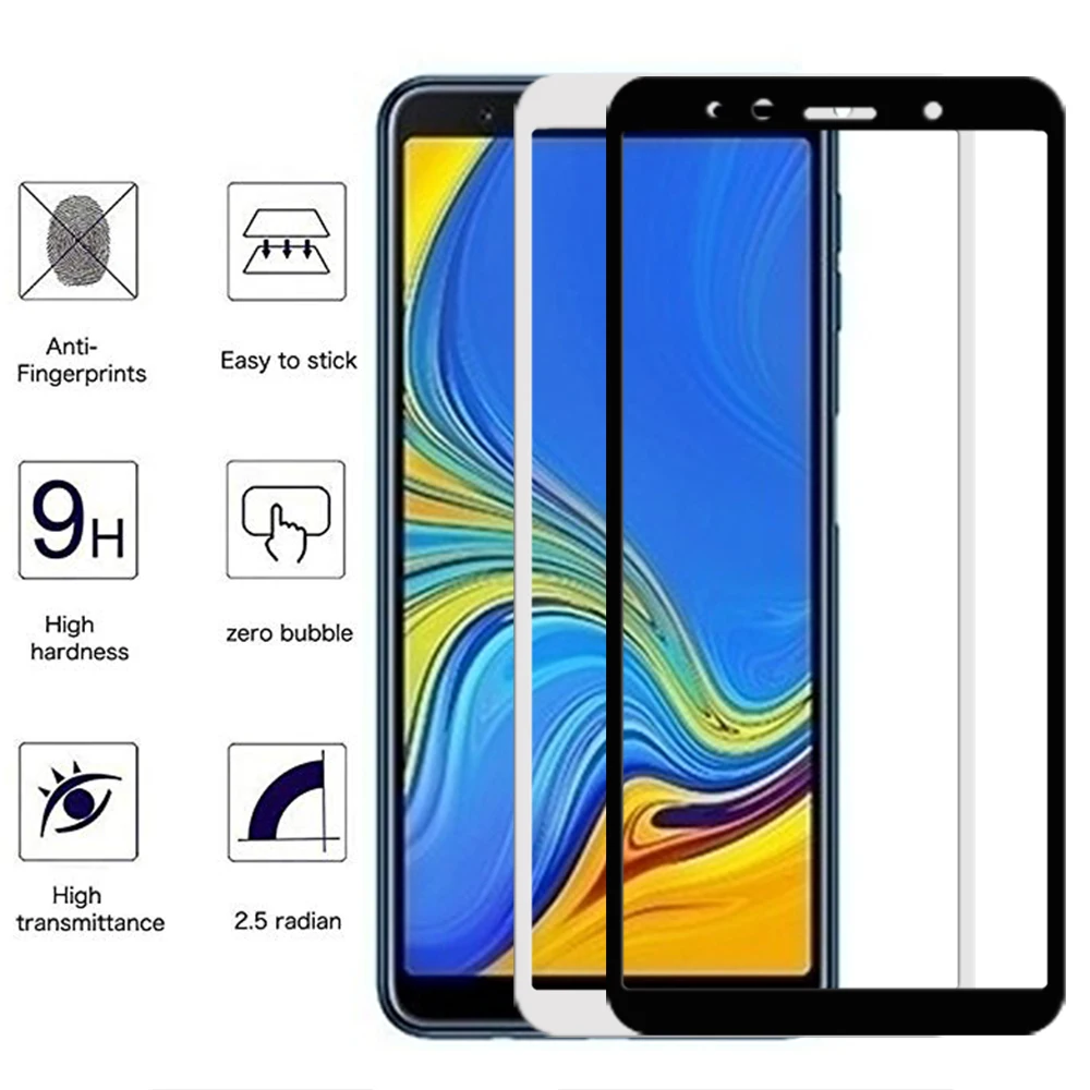 9H высококачественное защитное стекло для Samsung Galaxy A7 2018 A750 закаленное защитный