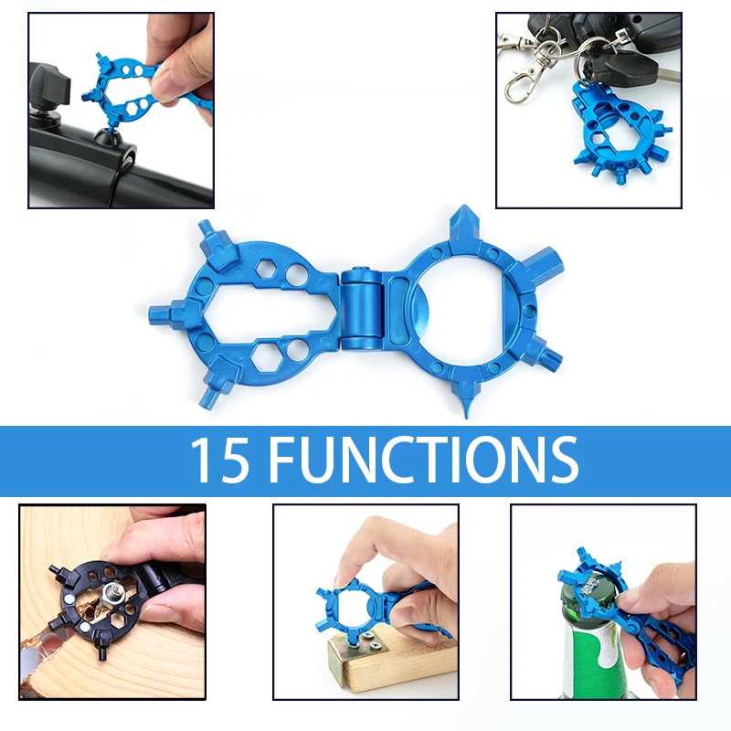 

2019 New Bushcraft EDC Multitool Bottle Opener Fold Portable Compact Keychain Tool Gadgets Inteligentes Pocket