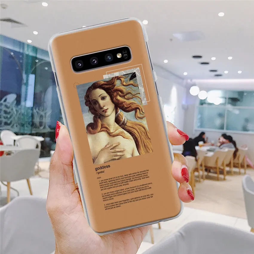 Художественный эстетический Ван Гог Мона Лиза чехол для телефона для samsung Galaxy S10e S10 Plus S7 S8 S9 Plus Note 8 9 M10 M20 M30 жесткий чехол