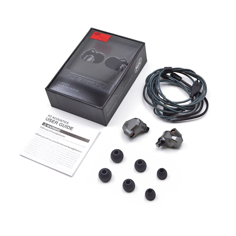 Новинка оригинальные гибридные наушники вкладыши KZ ZS5 2DD + 2BA Hi Fi DJ монитор