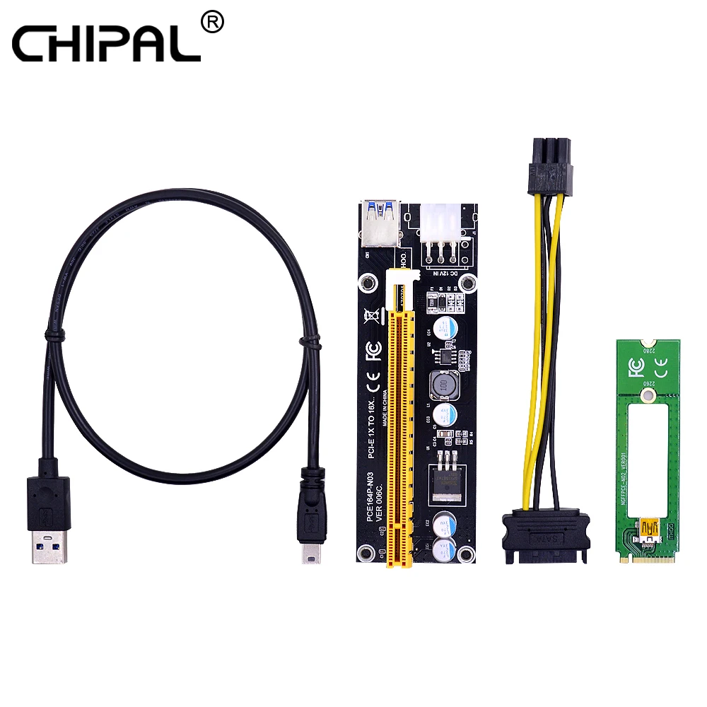 Переходная карта CHIPAL PCI E M2 к USB 3 0 NGFF M.2 м ключ PCIE 16X 1X удлинитель с питанием для