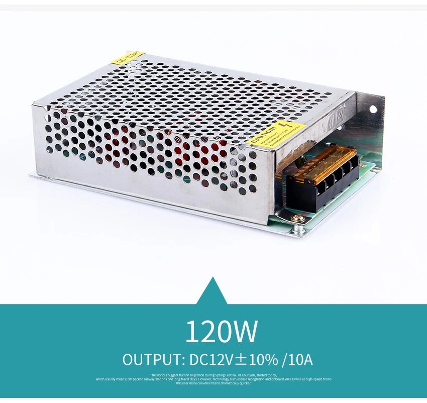 12 V светильник ing Трансформатор 110V 220V до 12 напряжение светодиодный адаптер Светодиодный светильник переключатель питания 12 вольт 20 Вт-600 Вт 2A-50A
