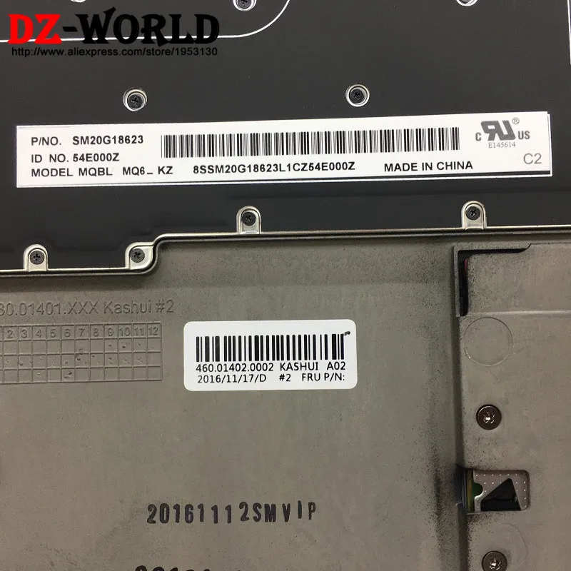 

New/Orig for Thinkpad X1 Carbon Gen 3 20BS 20BT Kazakh Russian Backlit Keyboard w/ Palmrest Touchpad 00HT318 00HN963 SM20G18623