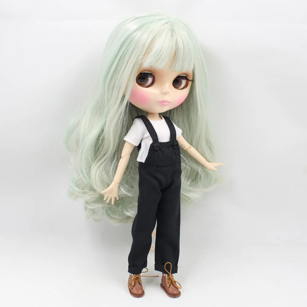 Ледяная кукла DBS Blyth 1/6 игрушка зеленый микс боди для волос белая кожа блестящее