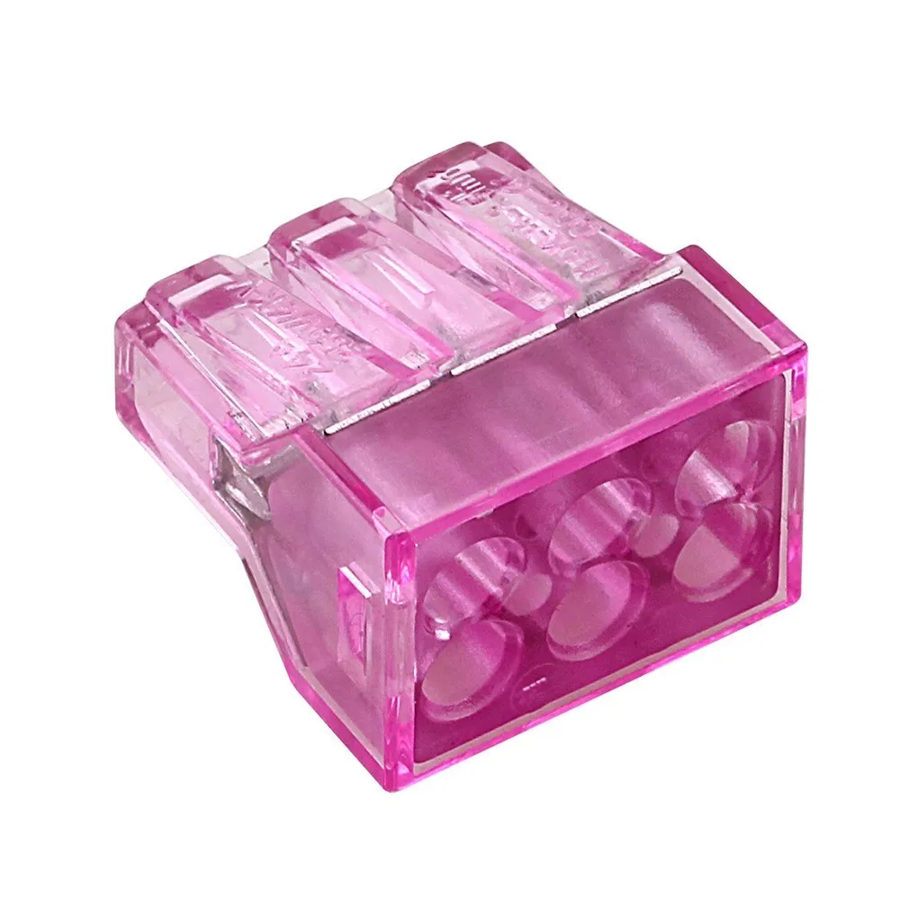 (10pcs/lot) PCT-106 Building wiring terminal connector 6 Pin wire 0.75-2.5mm2 connectors 773-106 Transparent | Обустройство дома