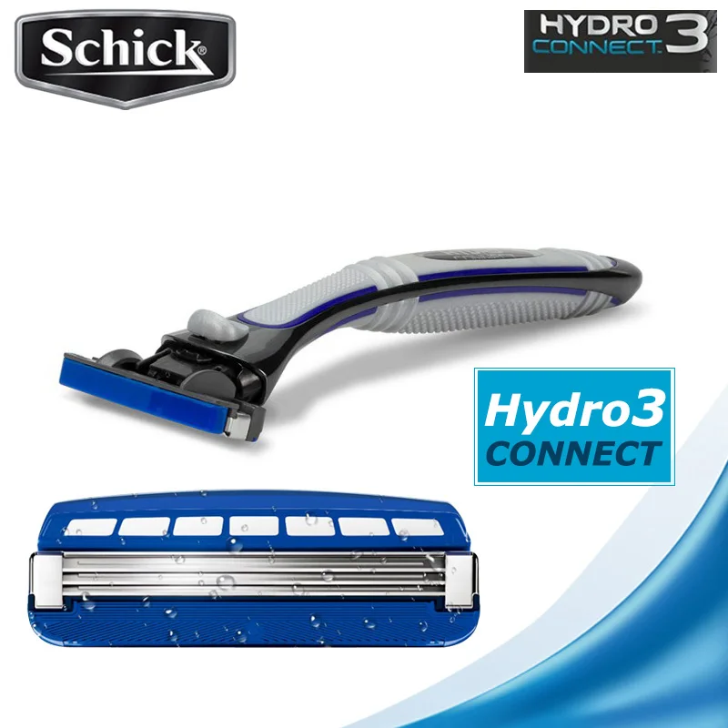 Оригинальная бритва Schick Hydro 3 CONNECT Мужская улучшенная ручная с увлажненным