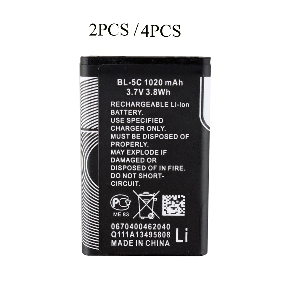 SORAVESS 3 7 V 1020mAh литий-ионная литиевая полимерная аккумуляторная батарея BL-5C батареи