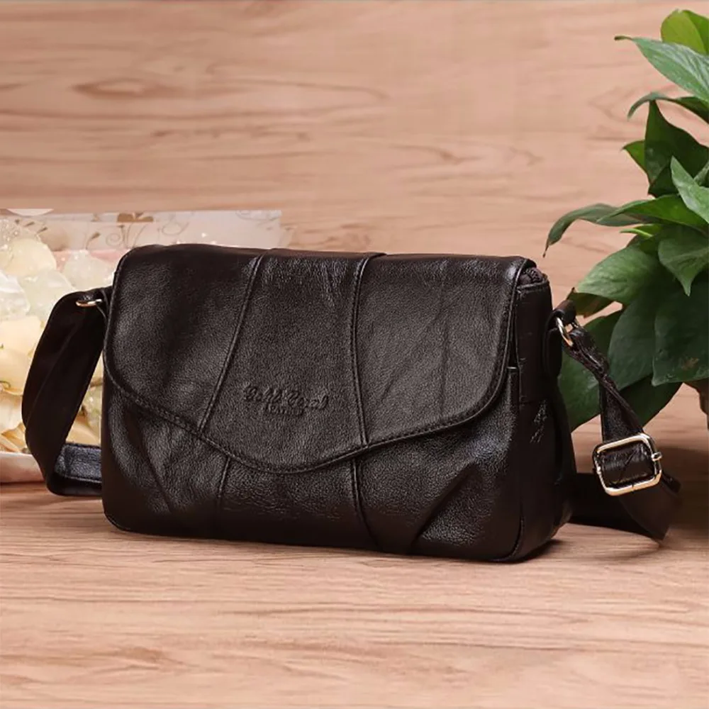 Женская сумка мессенджер из натуральной воловьей кожи|leather messenger bag|shoulder bagsgenuine