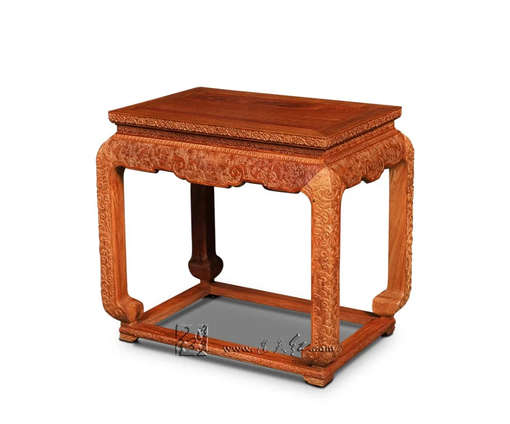 Маленький чайный журнальный столик с рисунком облака дракона палисандр консоль