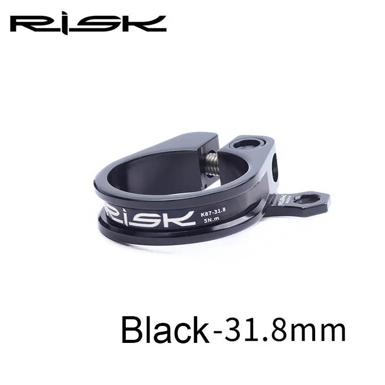 31.8mm Black Велосипедный 31,8/34,9 мм MTB велосипедный Подседельный штырь зажим ультралегкий замок велосипедный Подседельный штырь зажимы с кабельным органайзером дорожный велосипед Подседельный штырь зажим - Цвет: 31.8mm Black