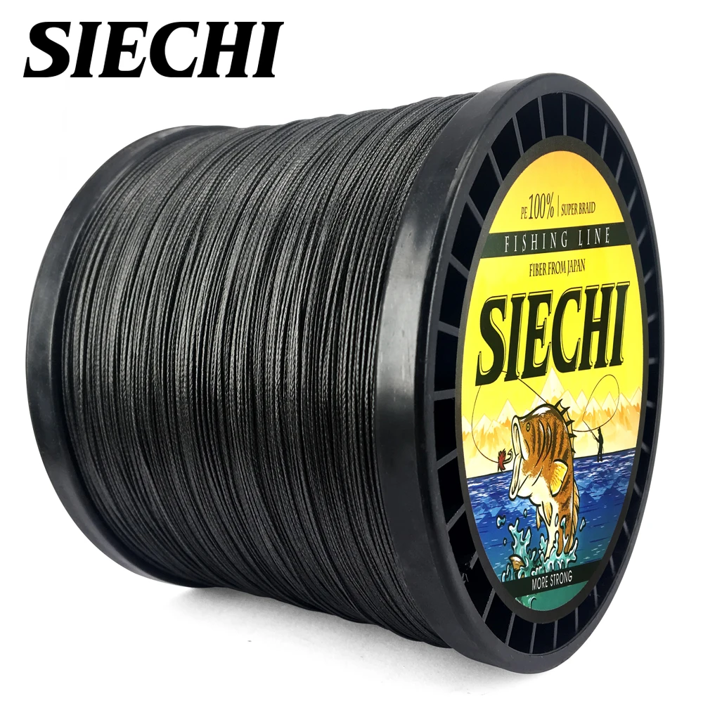 SIECHI 1000 м плетеная леска 8 нитей Япония PE многонитевая 20 30 40 50 60 88LB | Спорт и