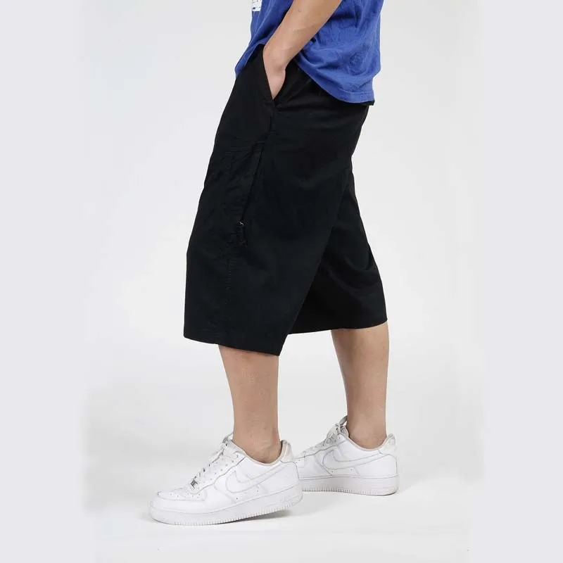 Летние мужские шаровары в стиле хип хоп хлопковые Свободные мешковатые шорты