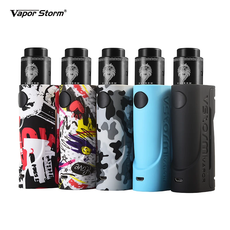 Vapor storm 90 Вт RDA испаритель набор электронная сигарета коробка мод Лев DIY 3 этап