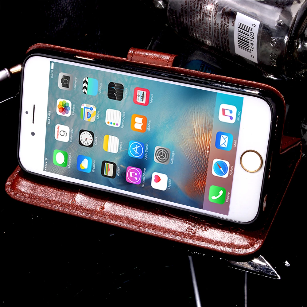 Чехол-книжка Funda Clover для Apple iPhone 6 6s кожаный чехол роскошный флип-чехол мобильный