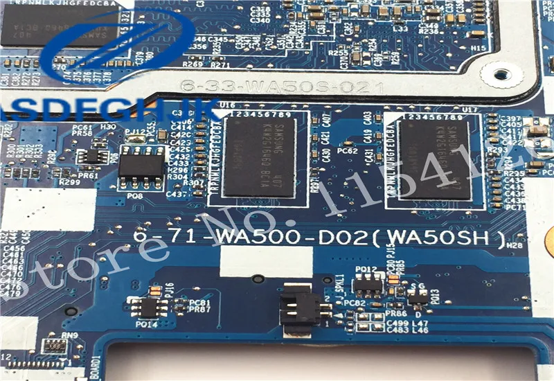 Материнская плата для ноутбука 6-77-WA50SJ00-D02 Raytheon Hasee CLEVO K650D WA500 материнская 6-71-WA500-D02