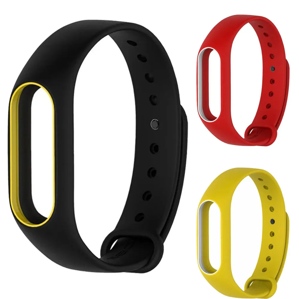 Новый модный оригинальный силиконовый ремешок сменный Браслет для Xiaomi MI Band 2