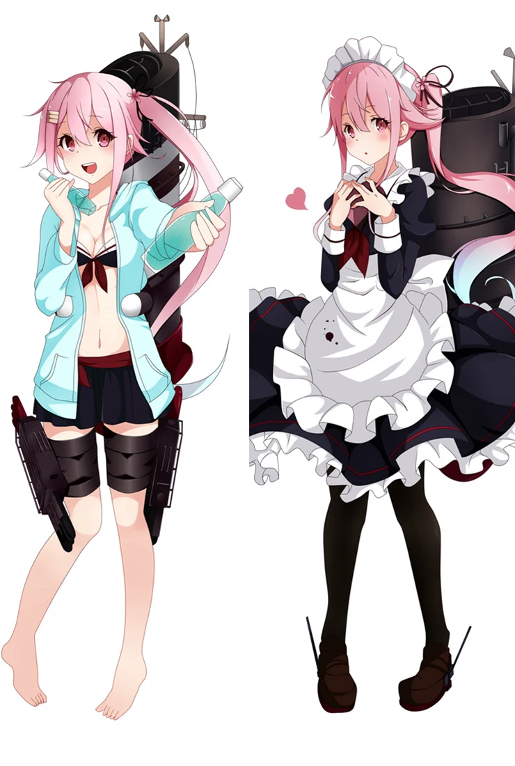 Короткая футболка с героями из японского аниме Kantai collection обниматься тела Чехол