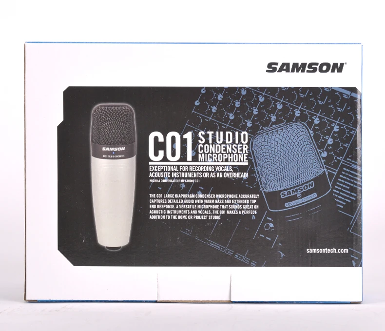Оригинальный конденсаторный микрофон Samson C01 с большой диафрагмой