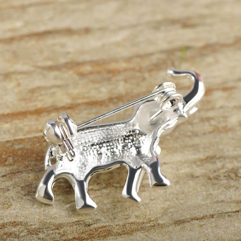 Blucome серебро Цвет Милые Броши слоны для Для женщин детей Подарки Золото булавки