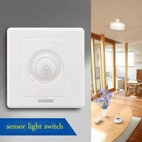 2018 new arrivals 220v 86 wall smart home led infrared control energy saving delay lights lamps motion sensor light switch