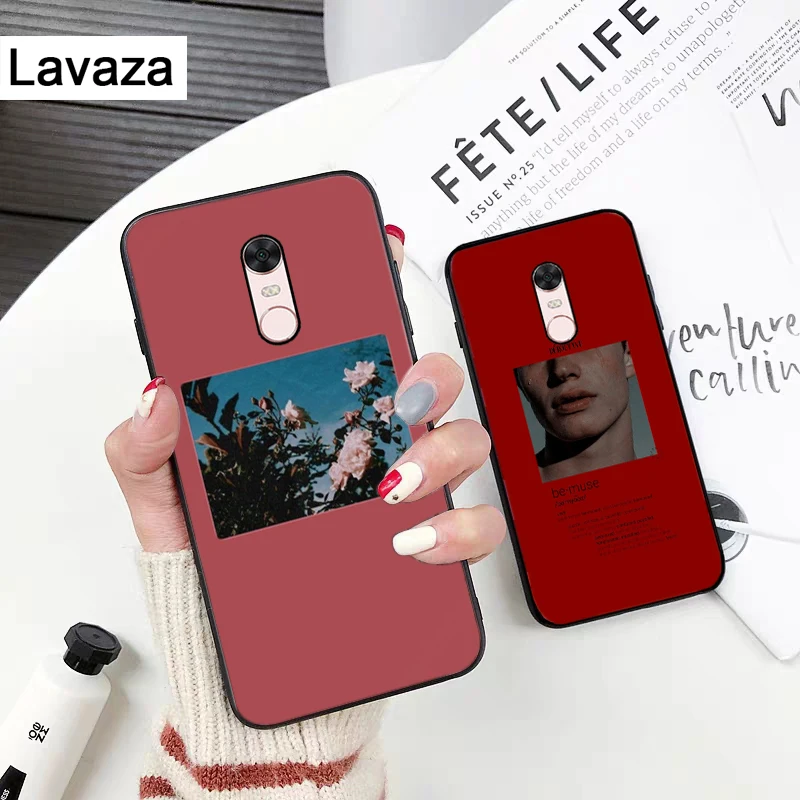 Лаваза Силиконовый чехол с принтами цветов для Xiaomi Redmi 4A 4X 5 5A 6 6A 7 7A 8 8A K20 Pro Plus S2 Go on.