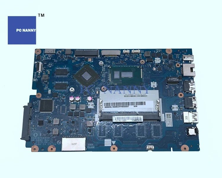 Материнская плата PCNANNY 5B20L16835 CG410 CG510 NM-A681 для Lenovo IdeaPad 100-15IBD w/i5-5200U &quotGRADE A&quot