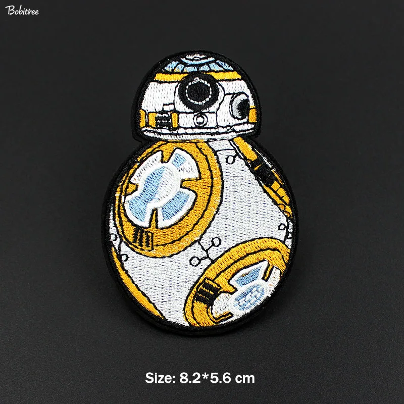 1pcs as photo Космические Звездные войны йода Штурмовик BB8 патчи железные на ткань инопланетянин Вселенная значки вышитые наклейки для аппликаций - Цвет: 1pcs as photo