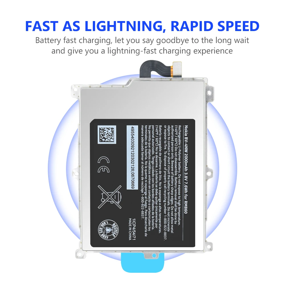 3 8 V 2000mAh BV4NW BV 4NW аккумулятор литий ионная батарея Мобильный телефон батареи